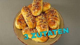 Nur 3 ZutatenHot Dog mit Käse Doar 3 ingrediente Hot Dog cu branza topita [upl. by Ralph]