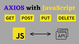 Axios Tutorial with JavaScript Get Post Put Delete Request in JavaScript using Axios [upl. by Yerggoeg]