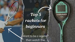 TOP 5 TENNIS RACKETS FOR BEGINNERS🎾  2024 EDITION  SPORTS INSIGHT [upl. by Sesom]