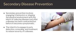 Basic Epidemiologic Terms and Concepts Three Levels of Disease Prevention [upl. by Morrison]