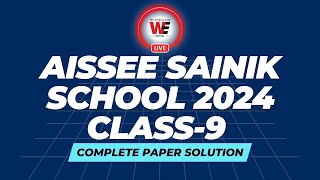 Sainik School Exam 2024 Class 9 Complete Paper Solution  Entrance Exam 2024 Paper Solved AISSEE [upl. by Yelyak]