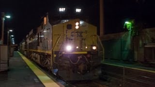 HD CSX Nighttime Intermodal Service [upl. by Lytton831]