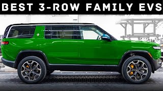 Top 10 AllElectric 3 Row Family SUV [upl. by Aiseneg]