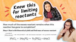 Stoichiometry Limiting Reactant Left Over Excess Reactant Percent Yield  Study Chemistry With Us [upl. by Lucky868]