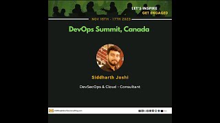 DevOps Summit 2023 Internal Developer platform Fundamentals Siddharth Joshi [upl. by Mixam]