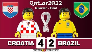 Croatia vs Brazil 42 11 • World Cup 2022 Qatar QuarterFinal Full Penalty Shootout Lego Football [upl. by Rica807]