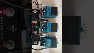 Comparison amp Cleanup Boss BD2 Three version boss BD2 Tele Marshall shorts [upl. by Baiel]