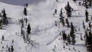 Snowmobiler Survives Avalanche [upl. by Airemahs]