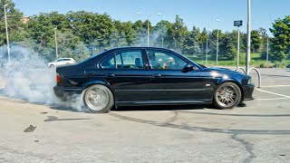 BMW E39 M5 V8 Straight Piped Street Drifting [upl. by Jemmie875]