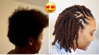 STARTING INSTANT LOCS WITH PERMANENT EXTENSIONS [upl. by Koal]