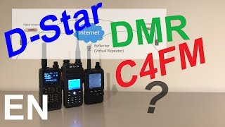 DStar DMR C4FM explained with their different reflectors [upl. by Eilsek405]