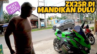 PERJALANAN MANDIKAN SI IJO BAPAK BAPAK TERPANA LIHAT MOTOR ZX25R [upl. by Alhahs]