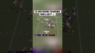 QB took this 75 yards for a TD 😳😱 collegefootball tiktok [upl. by Concha]