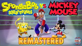 Spongebob vs Mickey Mouse Remastered  Cartoon Beatbox Battles [upl. by Roehm299]