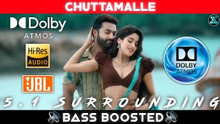 CHUTTAMALLE SONG  BASS BOOSTED  DOLBY ATMOS  JBL  51 SURROUNDING  NXT LVL BASS [upl. by Ttreve]