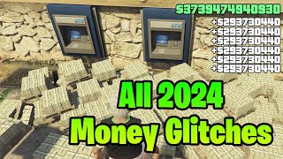 ALL GTA 5 ONLINE MONEY GLITCHES FOR 2024 WORKING [upl. by Lesiram]