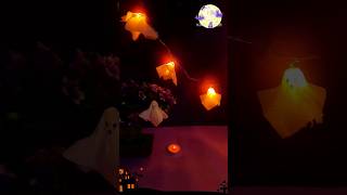 🎃👻DIY Ghost Light Garland👻🎃 shorts diy garland halloween ideas hack  Preeshays World [upl. by Adler558]