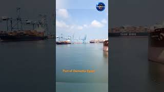 Container Ship Proceding to berth at Damietta Egypt [upl. by Talley217]