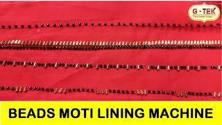 Beads Moti Lining Machine gohilsew [upl. by Venezia]