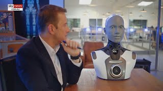 AI robot Ameca reveals what jobs are most at risk of artificial intelligence [upl. by Landmeier]