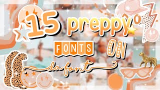 15 preppy fonts on ♡dafont♡  All Link in description 🌟 [upl. by Virginie]