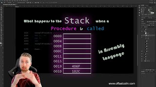 The Stack and ESP in Assembly Language  What happens when you call a procedure [upl. by Llertac]