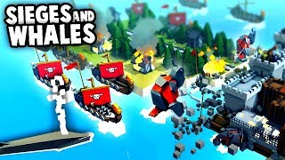 NEW Whales And EPIC Castle Sieges Kingdoms and Castles New Update Gameplay [upl. by Kippar845]