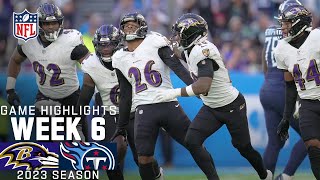 Baltimore Ravens vs Tennessee Titans Game Highlights  NFL 2023 Week 6 [upl. by Sidon408]