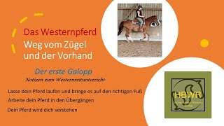 Der erste Galopp  Weg vom Zügel und der Vorhand [upl. by Eintruoc]