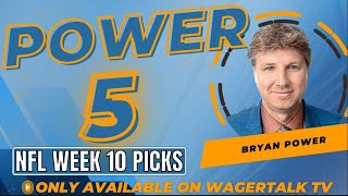 Sunday NFL Week 10 Picks Predictions and Best Bets  Power 5 for November 10 2024 [upl. by Adyaj389]