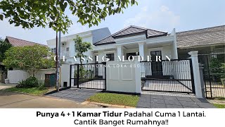 Rumah 1 Lantai Berkonsep Classic Modern LT 200 Meter Persegi di BSD [upl. by Joceline]