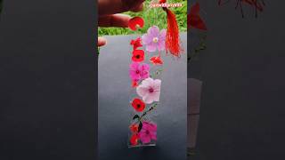 DIY bookmarks🌸book marks ideas shortsvideo craft bookmark diy trending viral [upl. by Erina774]