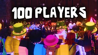 DOORS ENDING CUTSCENE BUT 100 PLAYERS [upl. by Cerveny]