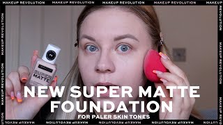 £5 SUPER MATTE FOUNDATION  MAKEUP REVOLUTION [upl. by Halpern]