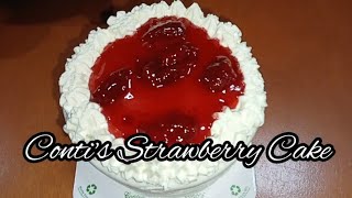 Super Yummy Contis Strawberry Cake 🍰🎂 [upl. by Wanfried138]