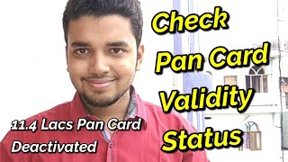 How to Check Your Pan Card Validity Status  114 Lacs Pan Card Deactivated  Hindi  हिंदी [upl. by Cerveny]