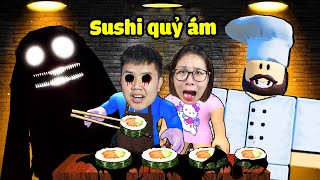 Đừng ăn Sushi tại của hàng Scary Sushi quỷ ám  bqThanh amp Ốc Làm Đầu Bếp Nấu Sushi [upl. by Reinaldo]