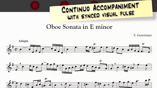 F Geminiani  Oboe Sonata in E minor  CONTINUO ACCOMPANIMENT  demo [upl. by Server]