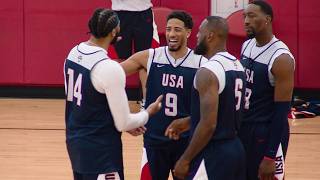 Steph LeBron Anthony Edwards amp More Micd Up At USABMNT Practice 🗣 [upl. by Atikihc]