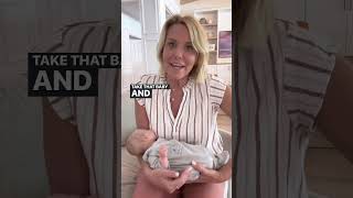 Breastfeeding hack from a NICU nurse and mom of 4 breastfeedingtips newmomhacks newbaby [upl. by Nailimixam779]