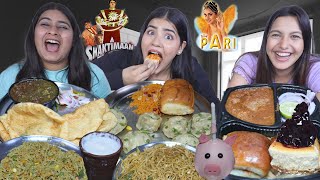 Guess the Indian Serial Name Food Challenge  Spicy Maggi Momos Chole Bhature Pav Bhaji Lassi [upl. by Deragon586]