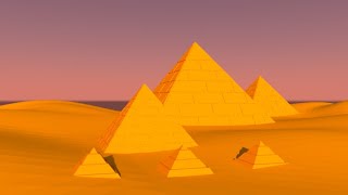 Pyramids of Egypt low poly landscape 3d modeling Autodesk Maya Tutorial [upl. by Cirilla]