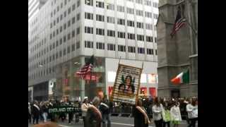 Terrorist Banner at the 2013 NYC St Patricks Day Parade [upl. by Adianes]