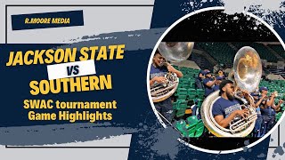 Jackson State University Vs Southern University Pep Band  Game Highlights  2023 SWAC Tournament [upl. by Ahsian]