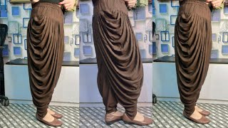 Dhoti Salwar Cutting and Stitching Very Easy Method 😊talentedrituinsan [upl. by Annair]