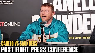 CANELO ALVAREZ VS BILLY JOE SAUNDERS  FULL POST FIGHT PRESS CONFERENCE [upl. by Atillertse]