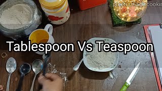 Tablespoon  Tablespoon Size  Tablespoon V Teaspoon [upl. by Merkle]