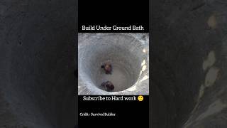 120 Day Building Underground Bath  shorts building trending trendingshorts [upl. by Animsaj]