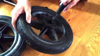 How to Fix or Replace the Ball Bearings in Mountain Buggy Stroller Wheel [upl. by Bound487]