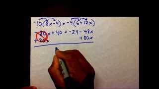 Solving MultiStep Equations Part 2 [upl. by Aramit84]